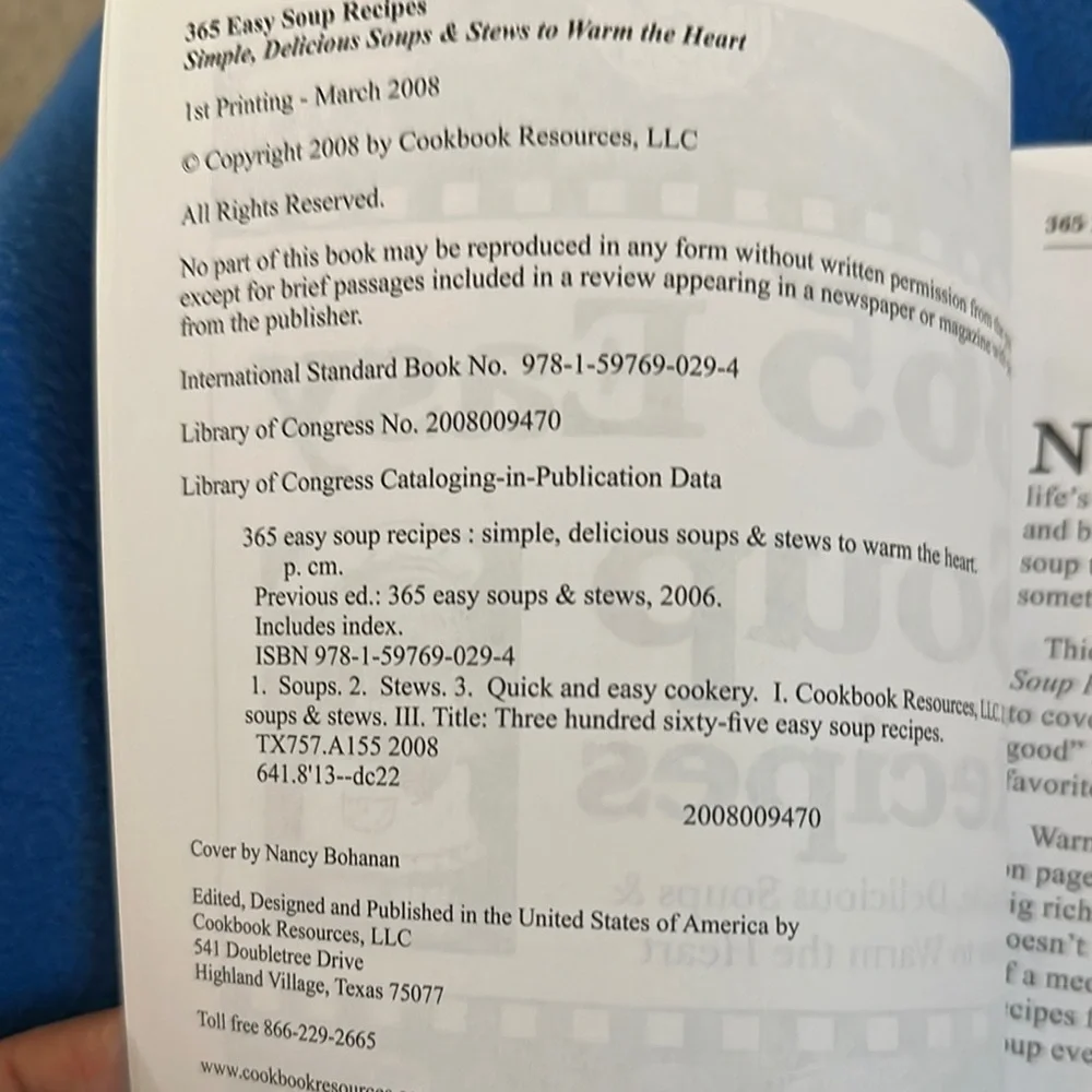 New 365 Easy Soup Recipes Book - Picture 2 of 3